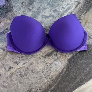 Victoria Secret Push Up Demi Purple Women's Bra 34D